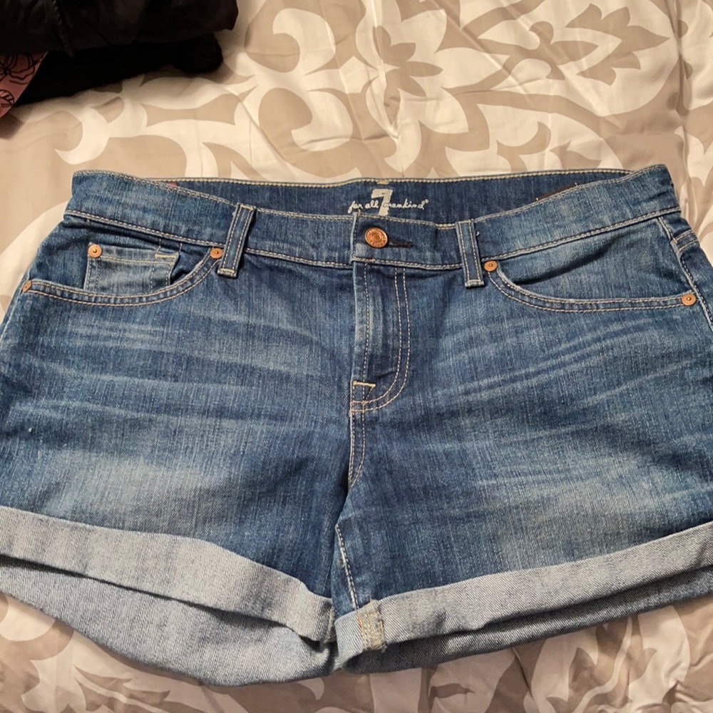 7 for All Man Kind Jean Shorts